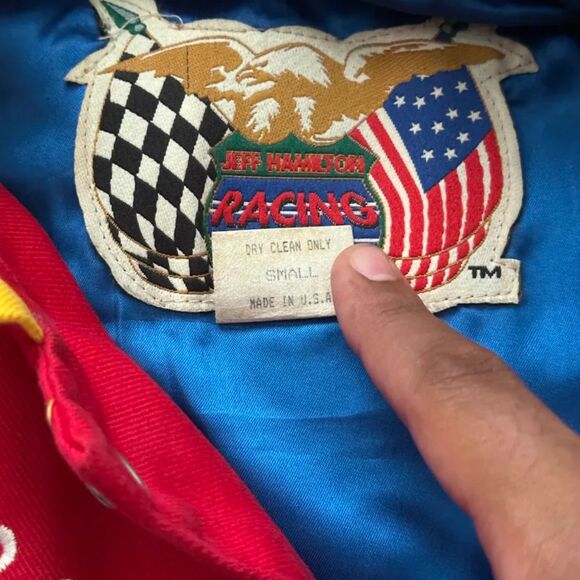 Vintage Jeff Hamilton Racing Collection Dupont Rainbow Jacket Size Small - Picture 5 of 6
